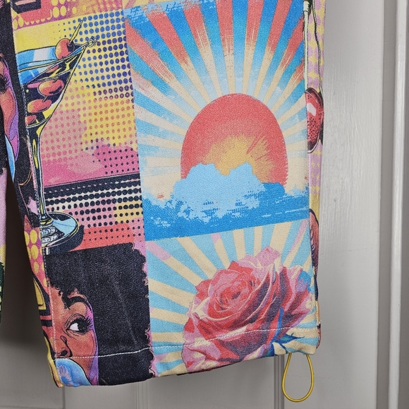 AKIRA Electric Printed Denim Cargo Pants - Picture 4 of 16